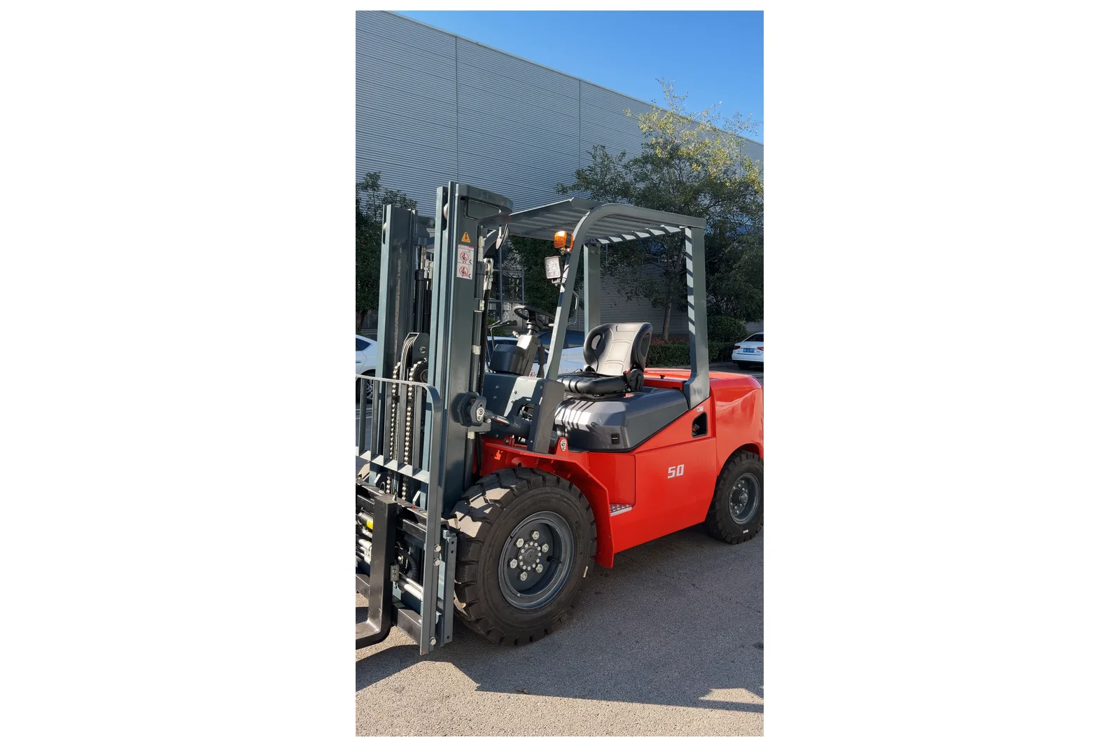 CPC(D)50 5 t diesel forklift — detail photograph