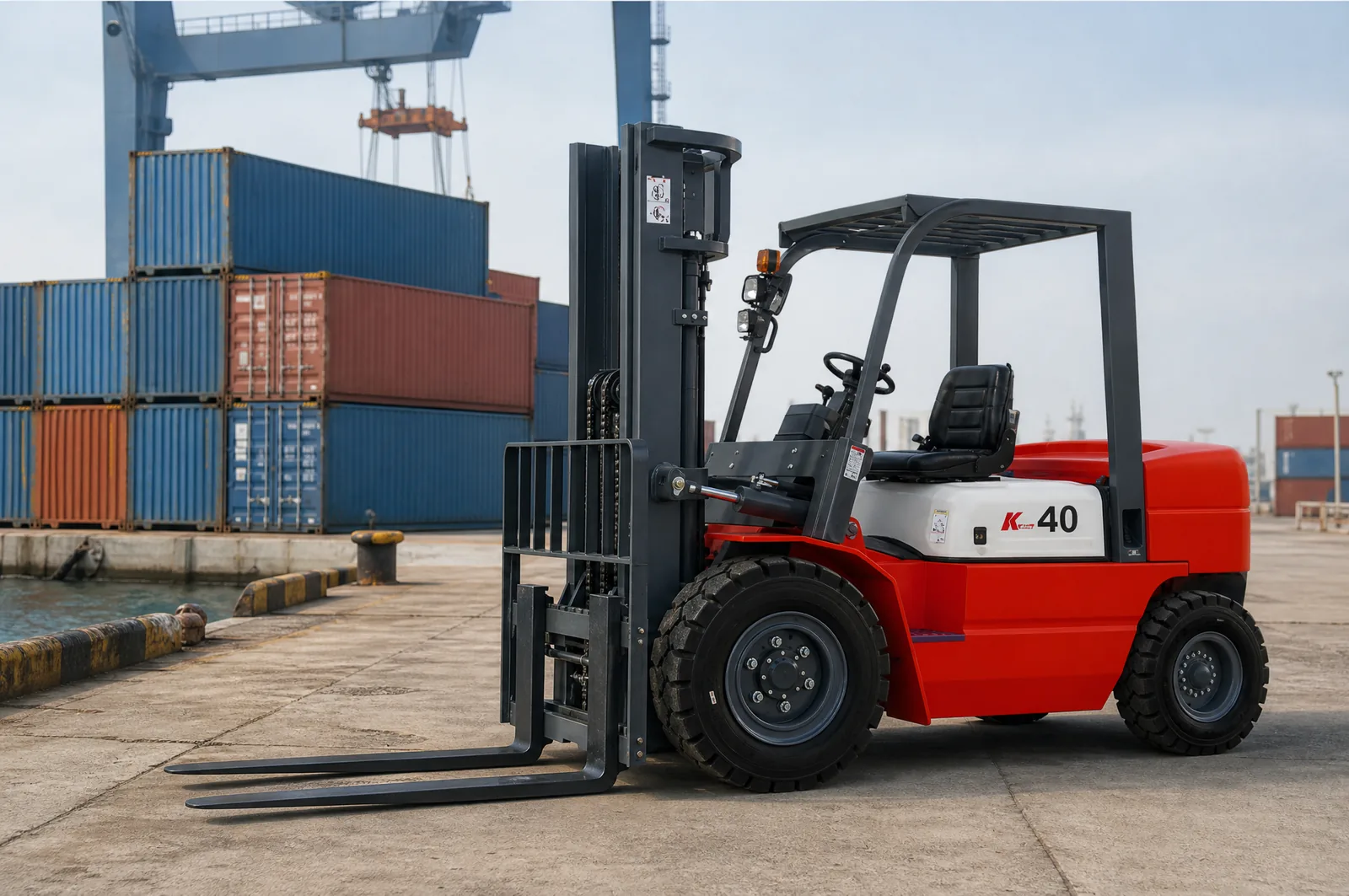 CPC(D)15 1.5 t diesel forklift working in port